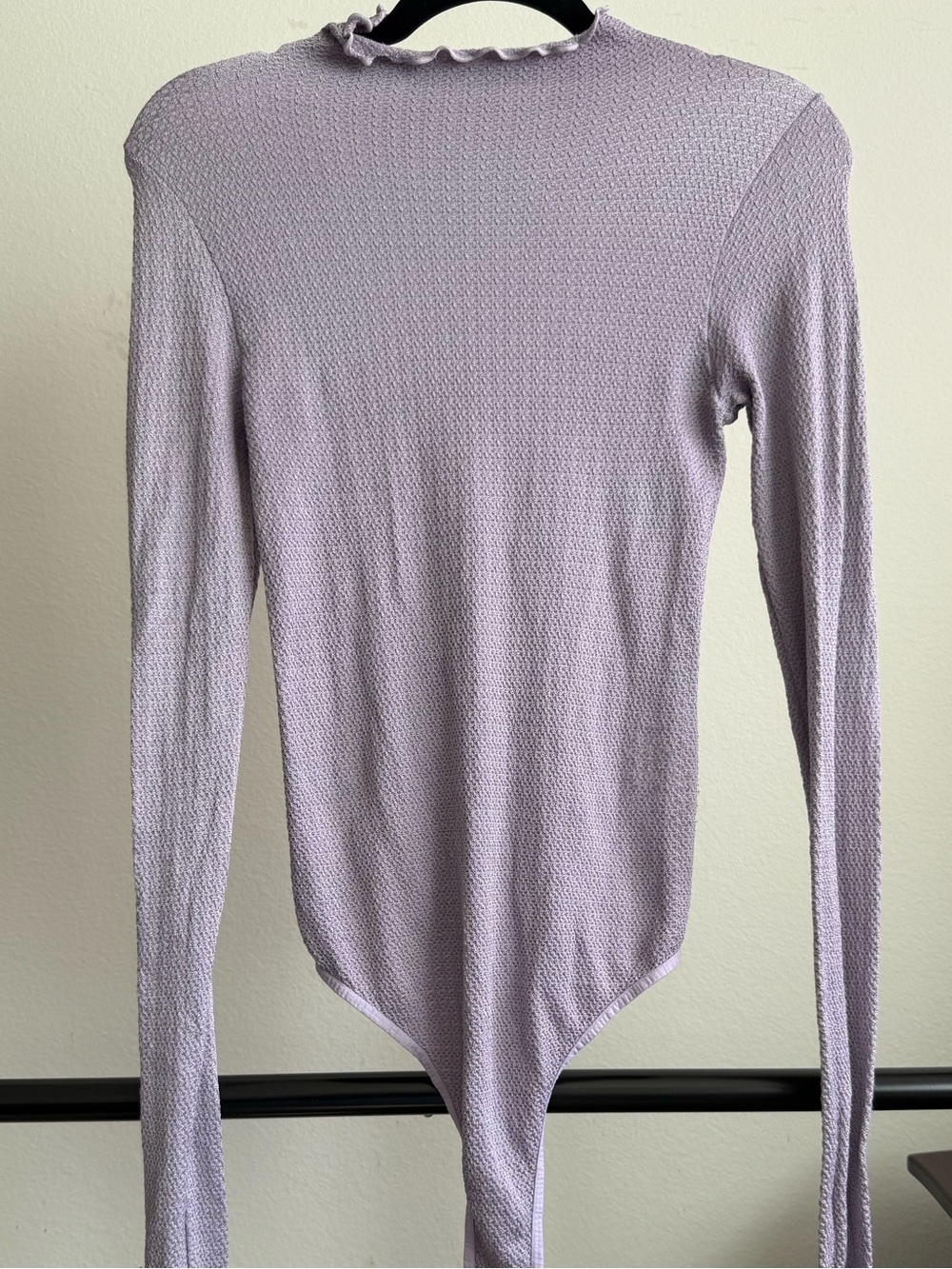 Intimately Free People Make It a Mockneck Seamless Bodysuit M/L Lavender Purple